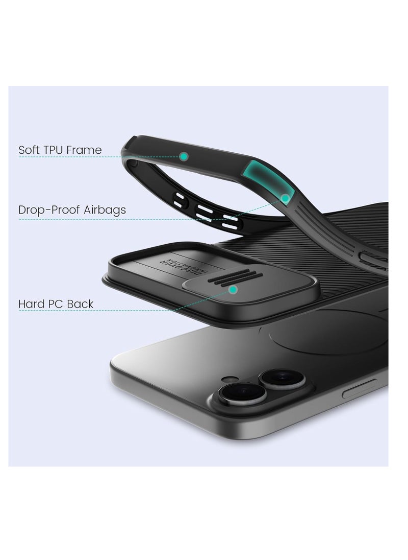 راكسوم جراب Cam-Shield Pro - غطاء خلفي صلب مقاوم للصدمات مع حماية منزلقة للكاميرا لهواتف iPhone من سلسلة 13 إلى iPhone 16 - جراب واقٍ نحيف ومتين ومضاد للخدش - Image 4