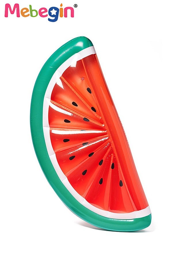 MEBEGIN Watermelon Shape Swimming Float, Unique Inflatable Pool Float for Adults and Kids, Sturdy Durable Pool Floating Chair, Inflatable Fruit Bed, Fun Water Toys, Suitable for Summer Pools, Beaches, Parties and Water Sports, 180*79*20cm - Image 2