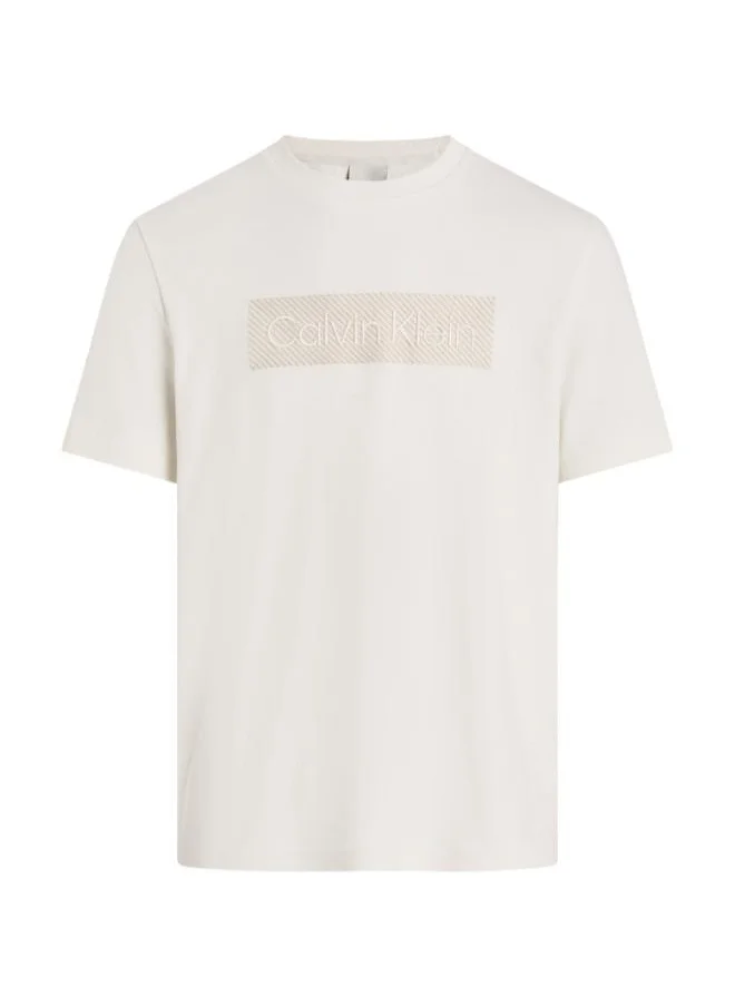 CALVIN KLEIN Cotton Knitted Crew Neck T-Shirt