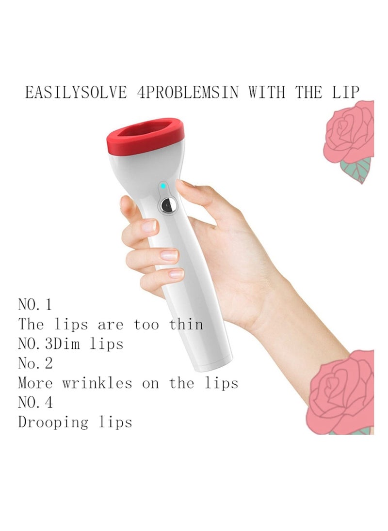 Excefore Women's Lip Plumper Tool, Silicone Electric Lip Plumper, Instantly Full Lips, USB Charging Lip Plumping Machine, Suitable for Wife, Mother, Girlfriend, Best Friend Great Gift  - Image 4
