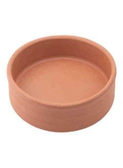 إليزي وعاء فخار طبيعي كامل الشكل مقاوم للحرارة بني 8 × 33 × 33 سم EL-20 