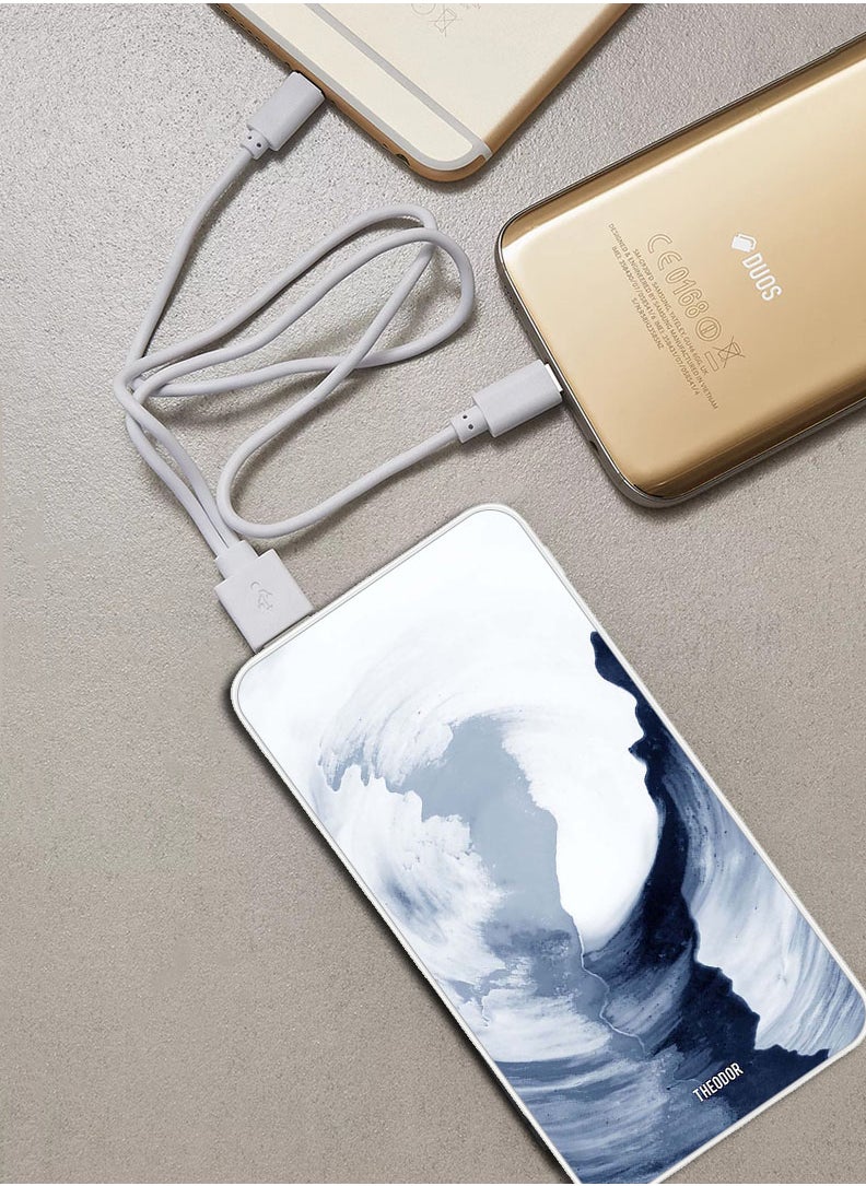 Theodor - 10,000 mAh Super Fast Charging Ultra Compact Power Bank with Quick Charge & Power Delivery, Portable Charger For iPhone and Android Light Flow - Image 1