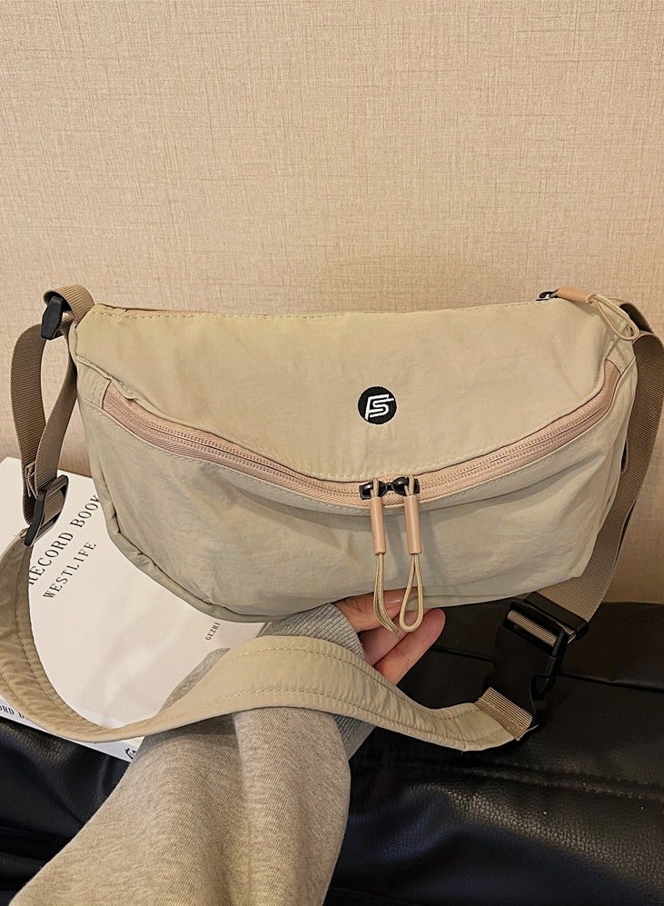 lebonaer Simple sports bike bag durable and versatile, suitable for daily commuting single shoulder zipper closure - Image 1