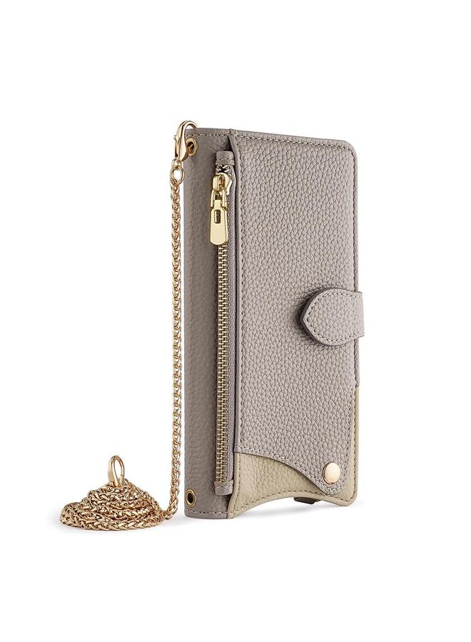 S-TOP Case For Samsung Galaxy S25 5G Crossbody Chain Fishtail Litchi Leather Phone Case - Image 2