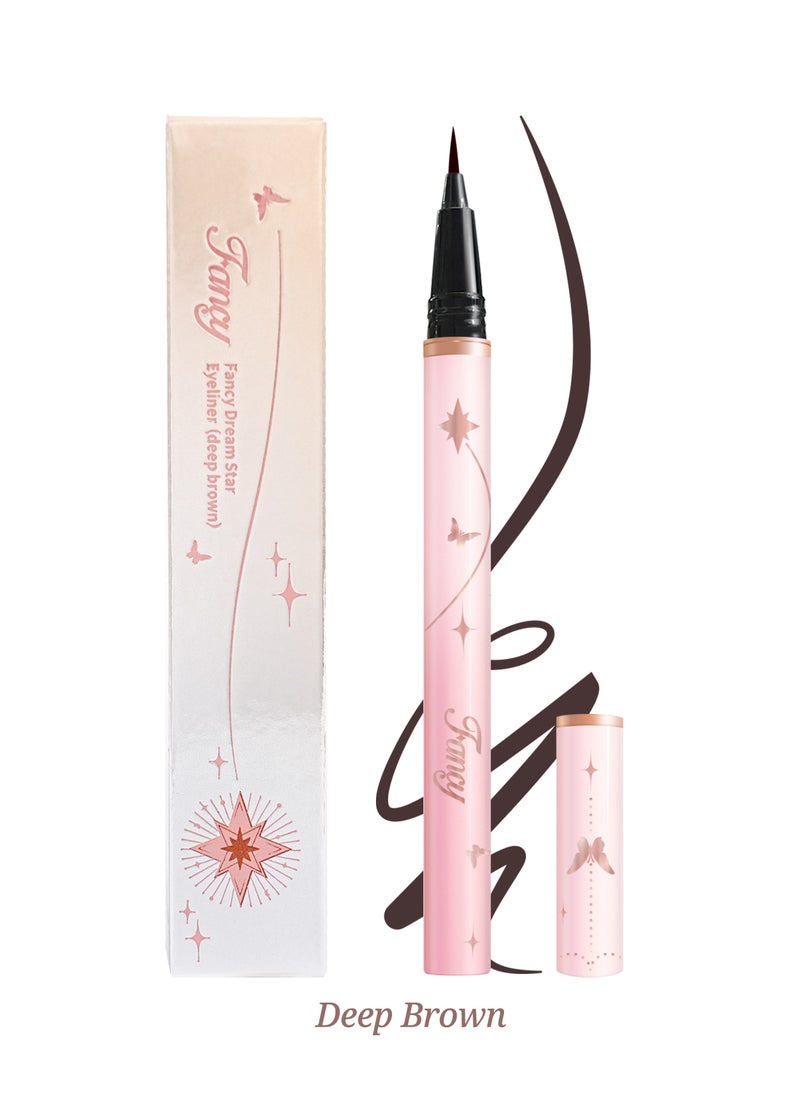 Fancy Fancy Dream Star Liquid Eyeliner，Waterproof Quick-Drying Formula Defines Clearly, Smooth and Even Flow, No Smudging(04 Deep Brown)  - Image 1