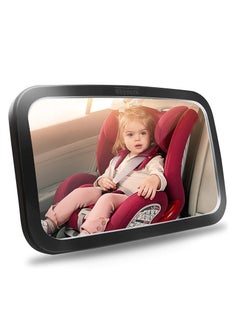Shynerk Baby Car Mirror, Safety Car Seat Mirror for Rear Facing Infant with Wide Crystal Clear View, Shatterproof, Fully Assembled, Crash Tested and Certified