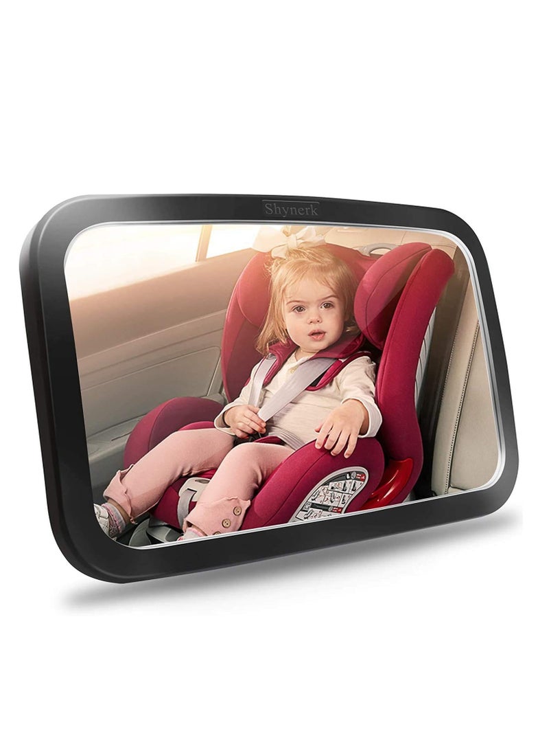 Shynerk - Shynerk Baby Car Mirror, Safety Car Seat Mirror for Rear Facing Infant with Wide Crystal Clear View, Shatterproof, Fully Assembled, Crash Tested and Certified - Image 1
