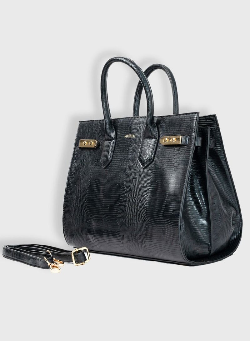 AMICA Mattea Ladies Handbag - Black - Image 3