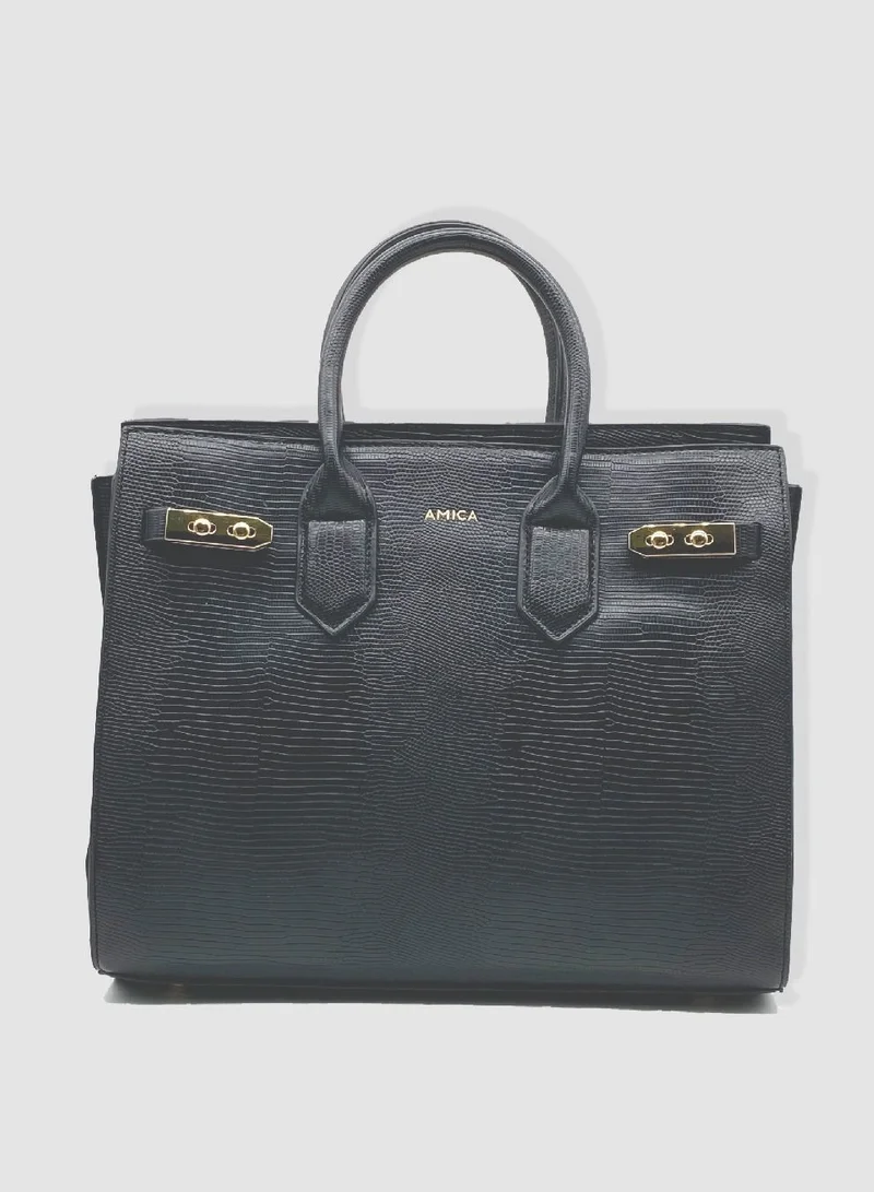 AMICA Mattea Ladies Handbag - Black