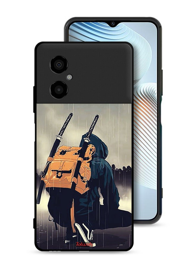 Tolwak Xiaomi Poco M4 5G Protective Case Cover Sword Samurai Digital Art - Image 1