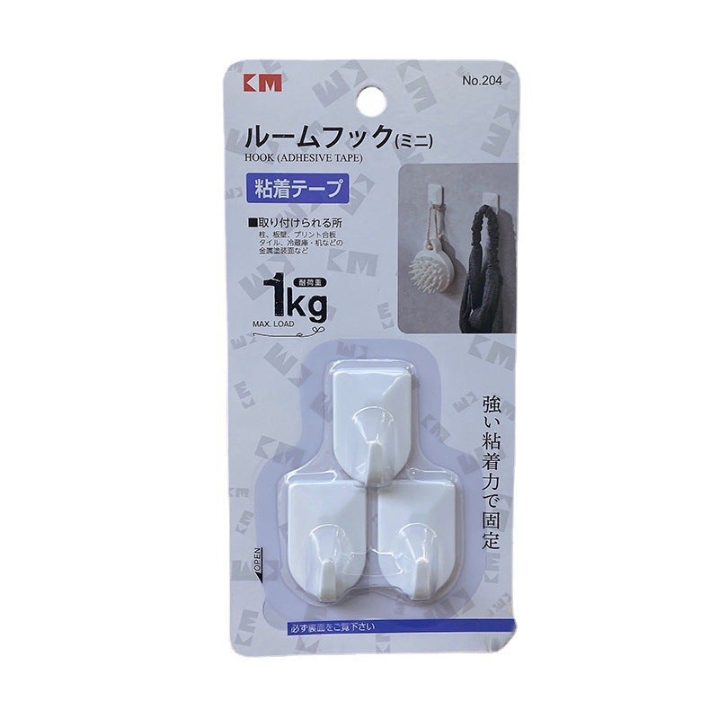 Japan KM special small sticky hook cute mini nail-free hook hook Wall necklace jewelry key seamless kindergarten Item No. 204 
