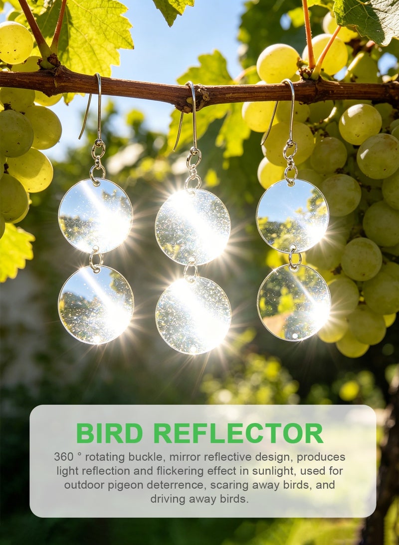 HomarKet Upgraded Bird Scare Discs Set - Large 16 Discs - Highly Reflective Double-Sided Bird Reflectors Scare Devices - Better to Keep Most Birds Away Like Woodpecker and Pigeon - Image 3