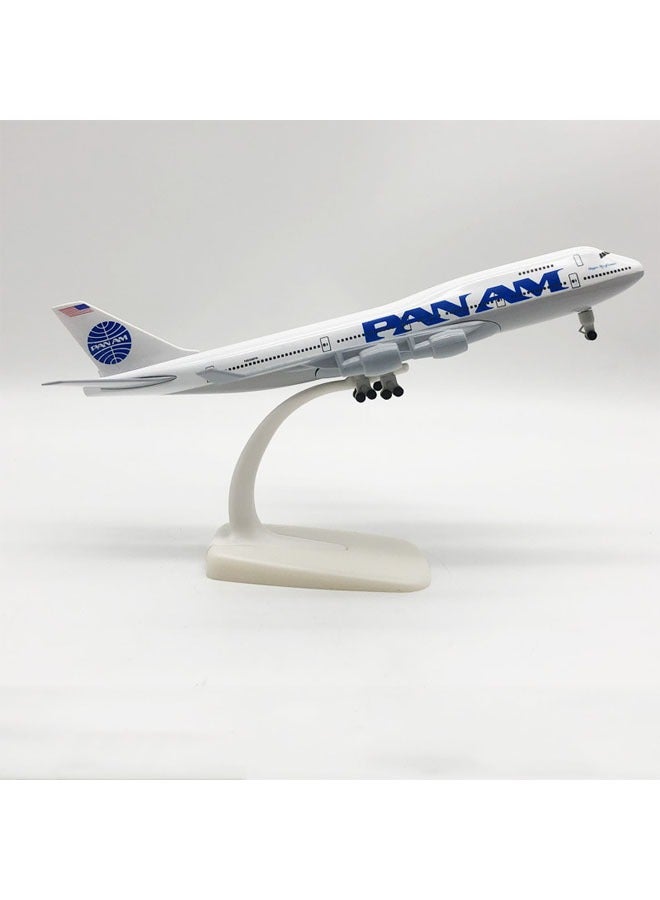 general 20cm Alloy Airplane Tabletop Display Model 1:200 Scale Pan Am Airways B747 Airplane Model Ornaments Toys Furniture Decorations Collection Gifts - Image 1
