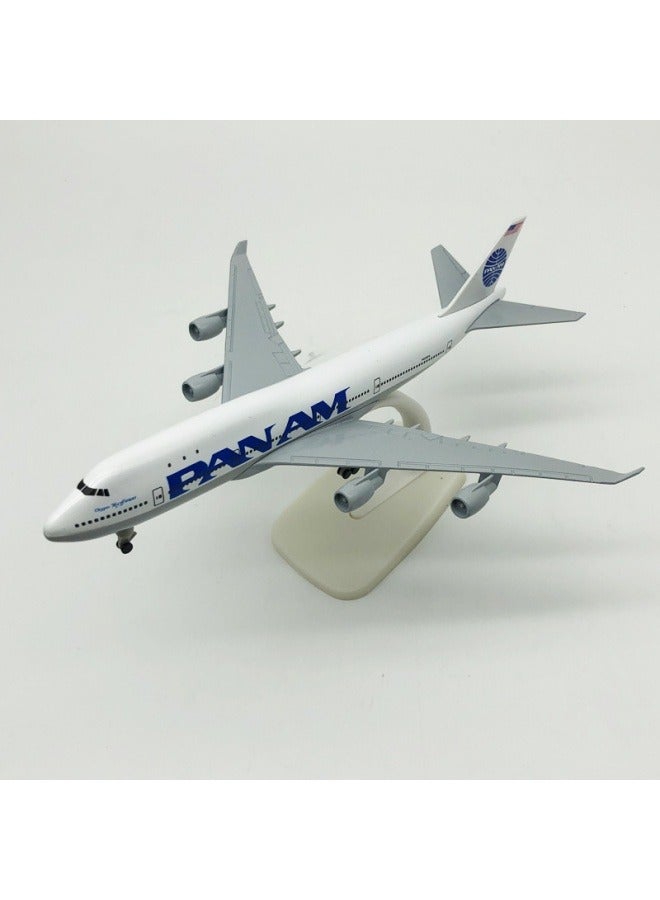 general 20cm Alloy Airplane Tabletop Display Model 1:200 Scale Pan Am Airways B747 Airplane Model Ornaments Toys Furniture Decorations Collection Gifts - Image 2