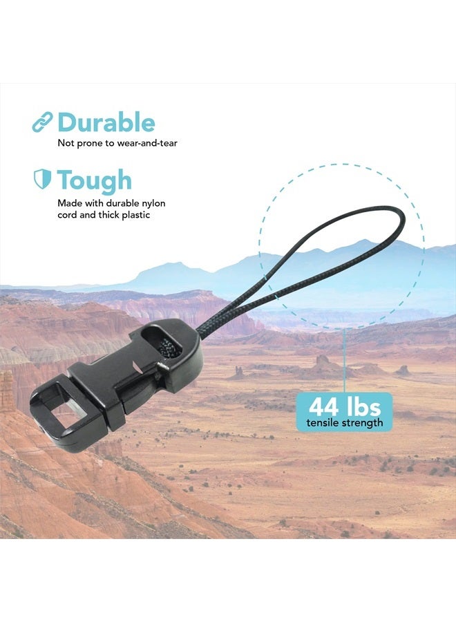 FotoTech 2 Pieces Quick Release QD Loop Connector for Camera Neck Strap Compatible with Fujifilm Samsung Sony Olympus Panasonic Canon Nikon Pentax Compact Camera, Point-and-Shoot Camera (Style A) - Image 4