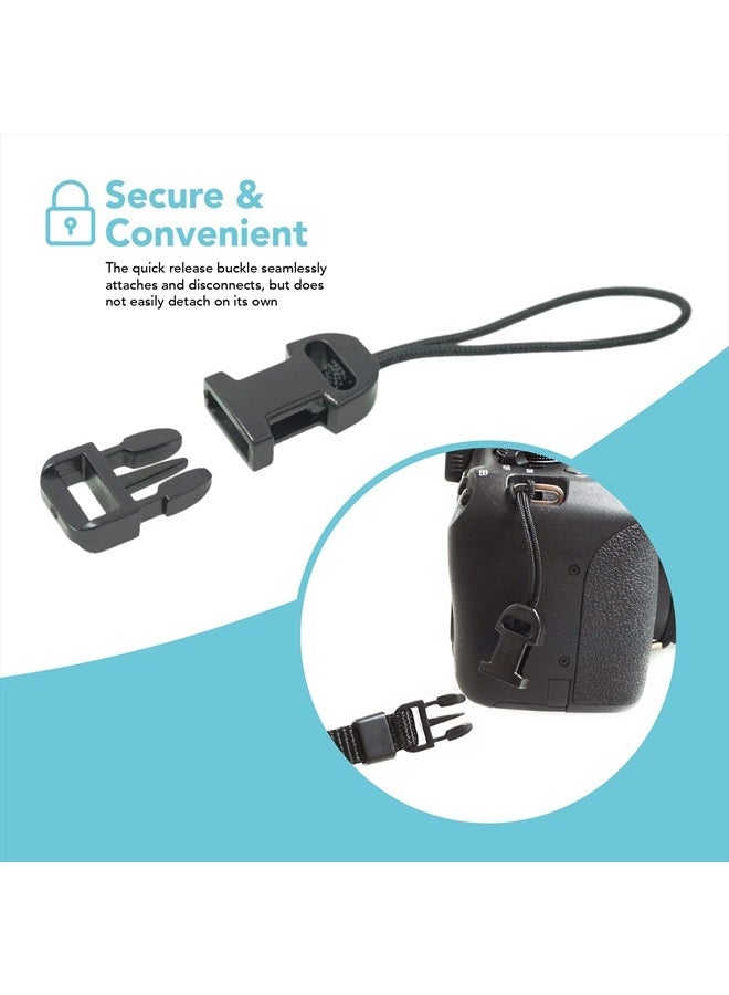 FotoTech 2 Pieces Quick Release QD Loop Connector for Camera Neck Strap Compatible with Fujifilm Samsung Sony Olympus Panasonic Canon Nikon Pentax Compact Camera, Point-and-Shoot Camera (Style A) - Image 3