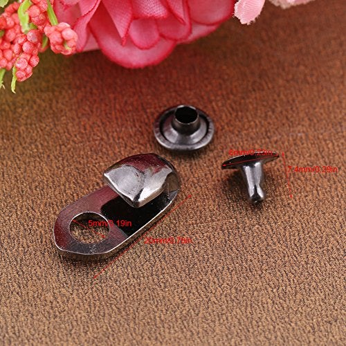 Thincol 20pcs/set Shoelace Buckles,Boot Hooks Lace Fittings,for Climbing Boot Shoelace Buckle, Handbag Straps Connector, Diy Purse Making And Etc - Image 5