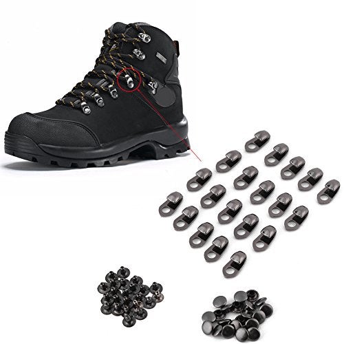 Thincol 20pcs/set Shoelace Buckles,Boot Hooks Lace Fittings,for Climbing Boot Shoelace Buckle, Handbag Straps Connector, Diy Purse Making And Etc - Image 3