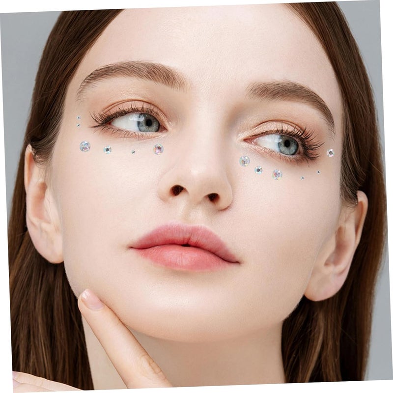 10sheets Self-adhesive Rhinestones for Face Makeup Safe Gem Stickers for Festivals and Performances Easy Application Body Decoration - Image 4