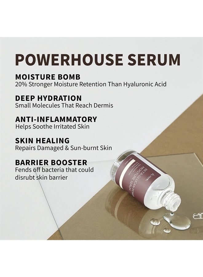 iUNIK سيروم فيغان بعمق ترطيب بيتا-غلوكان 400,000 جزء في المليون ترطيب مكثف مستخلصات فطر الخميرة مستخلصات طبيعية - للبشرة الجافة الناضجة المترهلة الحساسة تجديد خلايا البشرة رفع العناية بالبشرة الكورية - Image 3