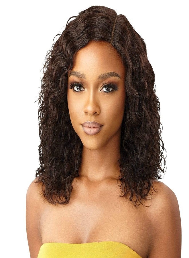 Outre The Daily Wig Unprocessed Human Hair Lace Part Wig HH DEEP CURL 16" (NBLK) - Image 2