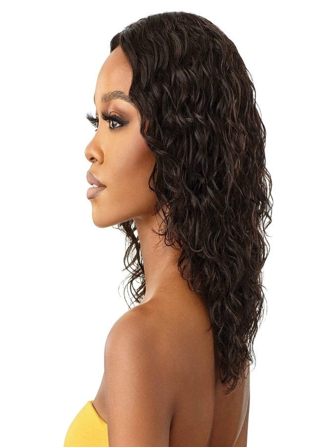 Outre The Daily Wig Unprocessed Human Hair Lace Part Wig HH DEEP CURL 16" (NBLK) - Image 3