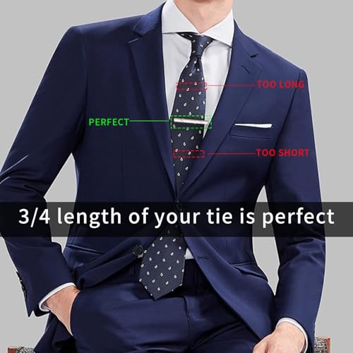 TecoKart® 5-Piece Elegant Tie Clip Set for Men – Premium Tie Pins in Black, Gold, Blue, Red, and Silver – Stylish Accessories for Weddings, Business, Casual Wear and Gifts – Comes in a Gift Box - Image 5