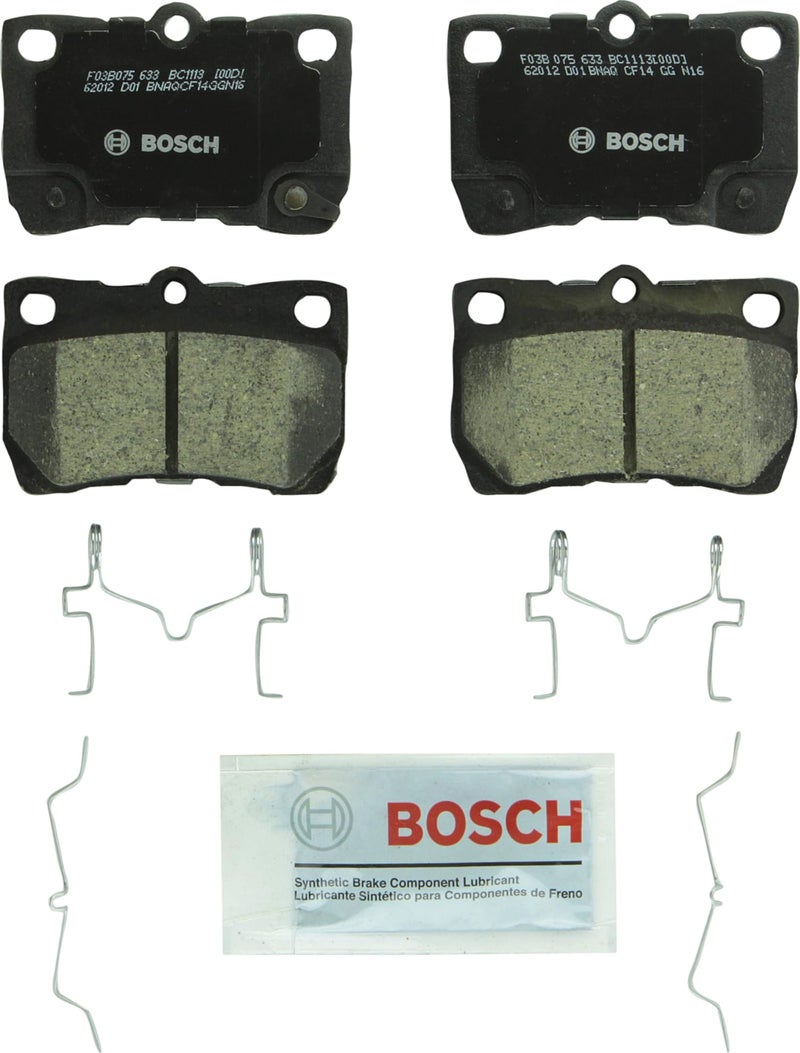 BOSCH BC1113 QuietCast Premium Ceramic Disc Brake Pad Set - Compatible With Select Lexus GS300, GS350, GS430, GS450h, GS460, IS250, IS350; REAR - Image 1