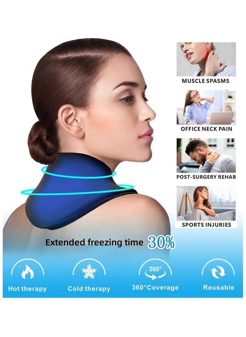 Ru syanl Solid Gel Neck Shoulder Support Ice Pack Reusable Pain Relief Cold and Hot Compress Neck Shoulder Protector  - Image 3