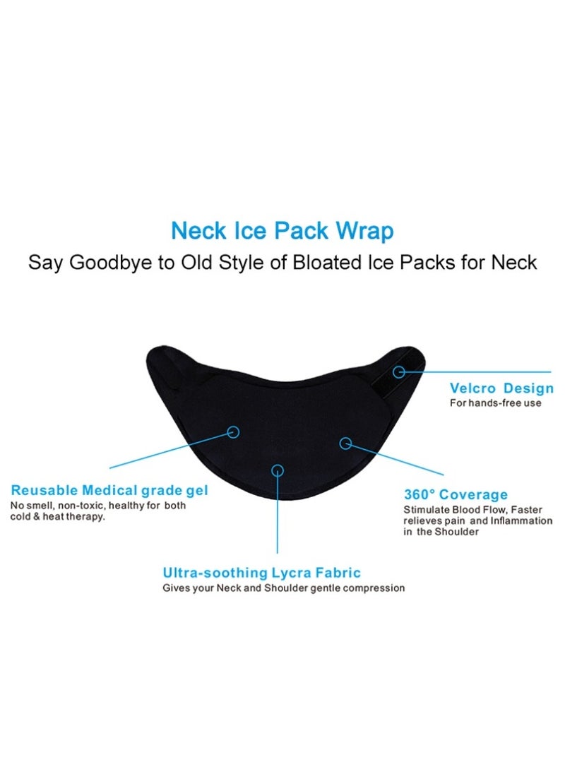 Ru syanl Solid Gel Neck Shoulder Support Ice Pack Reusable Pain Relief Cold and Hot Compress Neck Shoulder Protector  - Image 5