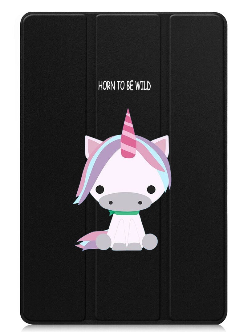 Theodor Protective Flip Case For Lenovo Xiaoxin Pad (2024) With Trifold Stand Auto Wake Sleep Shockproof Cover born-to-be-wild - Image 1
