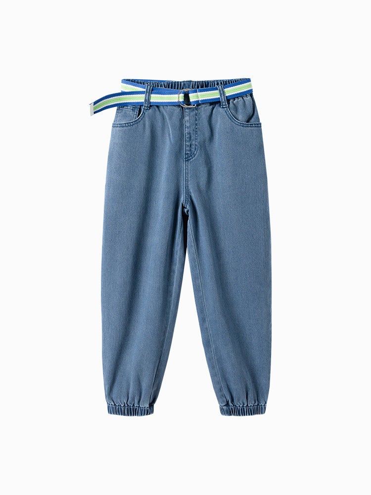 Balabala Boys' Denim Pants With Belt - Image 1