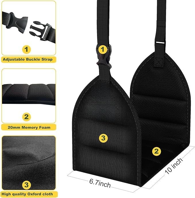 DHARMATMAJ Airplane Foot Hammock for Plane Comfy Foot Hanger Desk Foot Hammock Foot Sling Travel Foot Rest to Relax Your Feet for Airplane Travel Accessories - Image 4