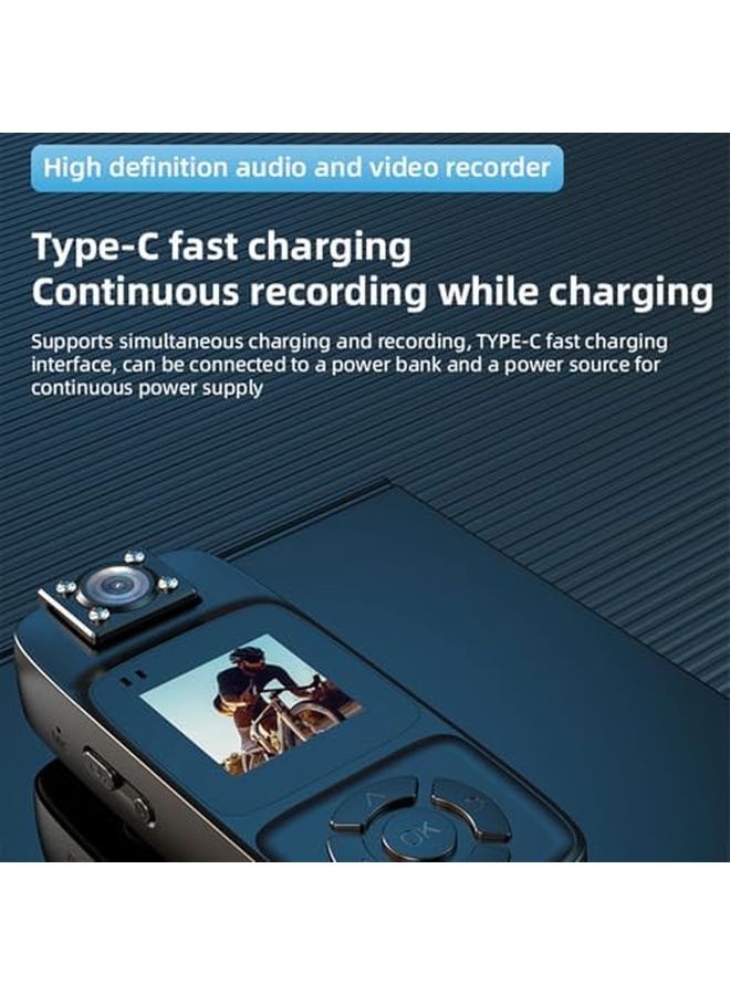 4K UHD Body Worn Camera 180 Degree Rotating Lens Infrared Night Vision WiFi - Image 4