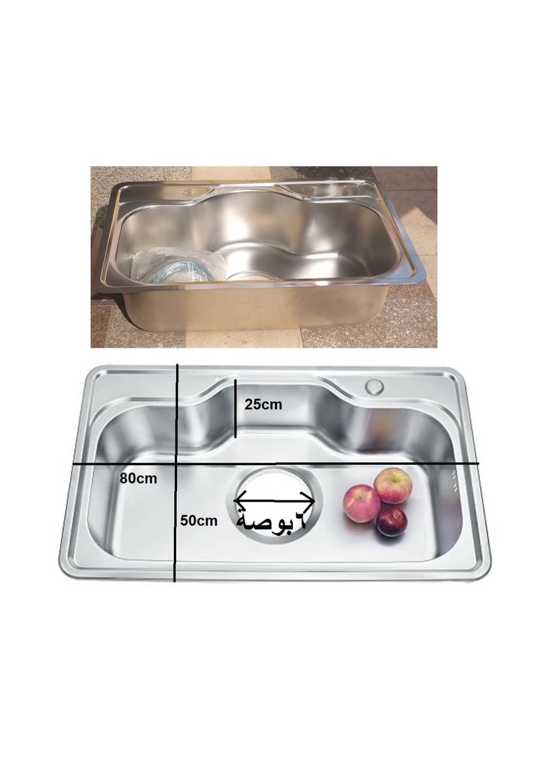 Shams Kitchen sink, 80 x 50 cm - Image 5