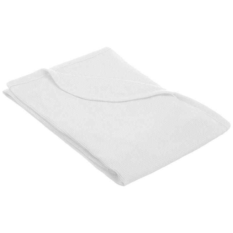 TL Care 100% Cotton Thermal Waffle Swaddle Blanket, Soft, Breathable & Stretchy, White, 30" x 40" for Boys and Girls, Perfect for Swaddling, Travel and Gifting - Image 1