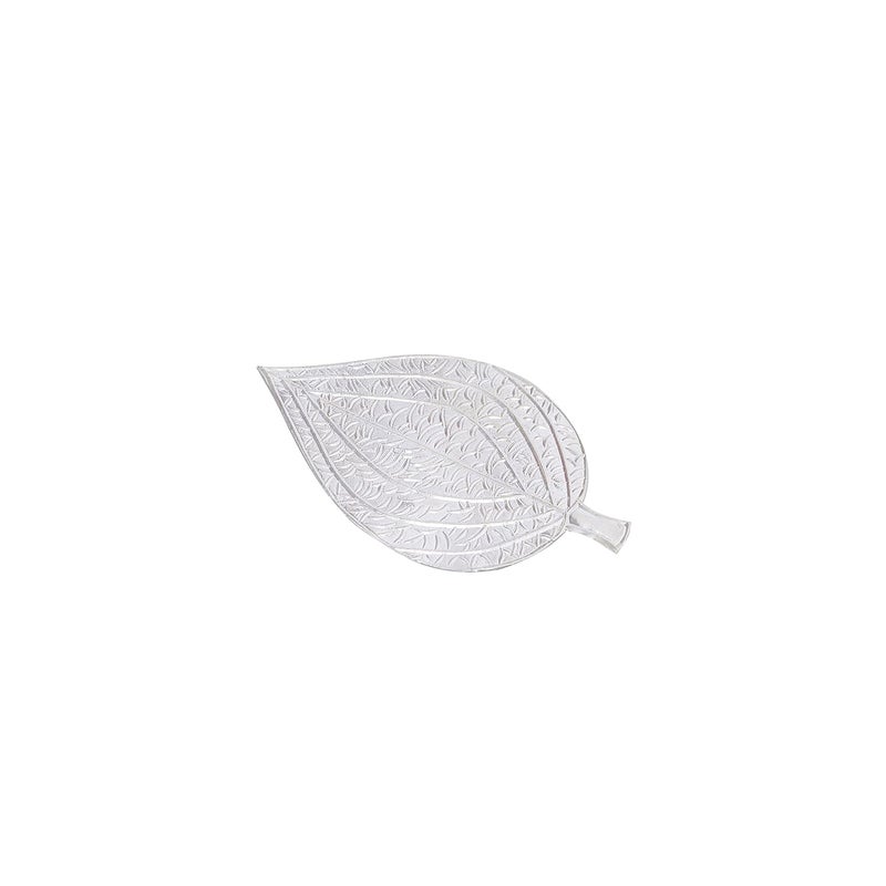 DHRUVS COLLECTION 925 Pure Silver Paan LeafPaan Ka Patta for Home Decor Pooja Gift Purpose Donation - Image 3