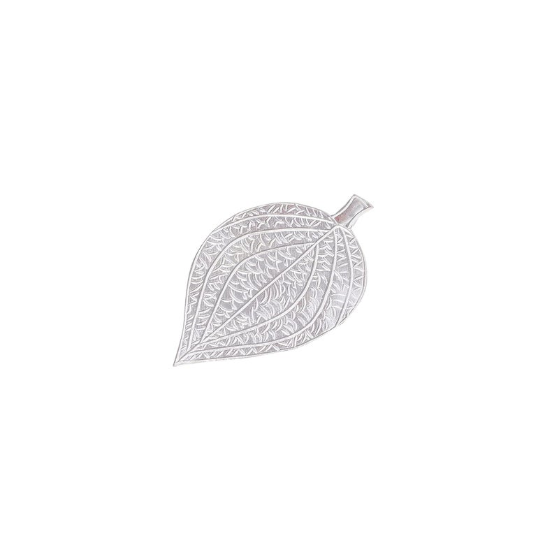DHRUVS COLLECTION 925 Pure Silver Paan LeafPaan Ka Patta for Home Decor Pooja Gift Purpose Donation - Image 4