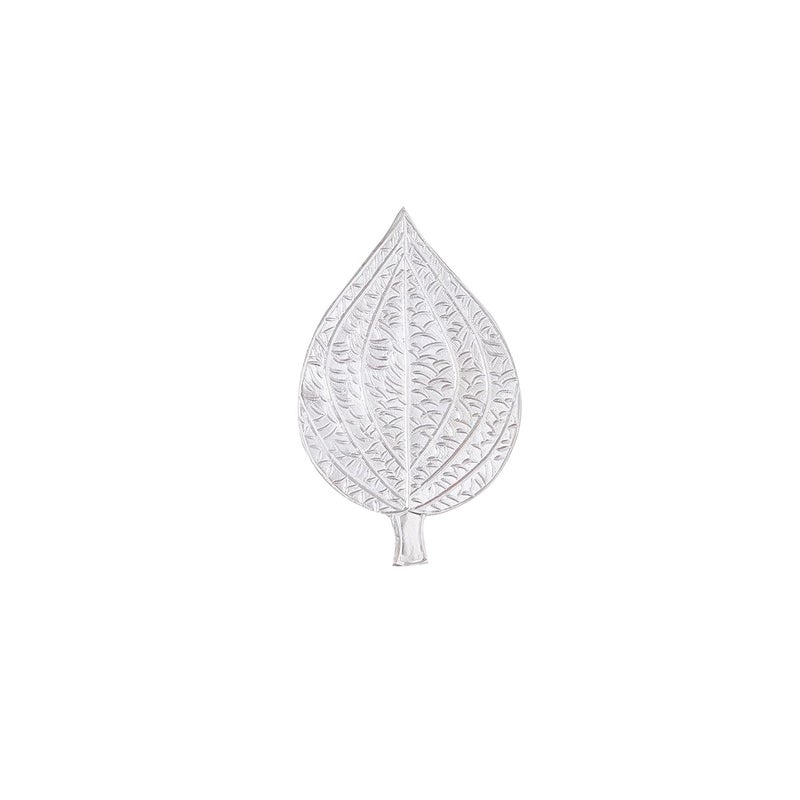 DHRUVS COLLECTION 925 Pure Silver Paan LeafPaan Ka Patta for Home Decor Pooja Gift Purpose Donation - Image 2