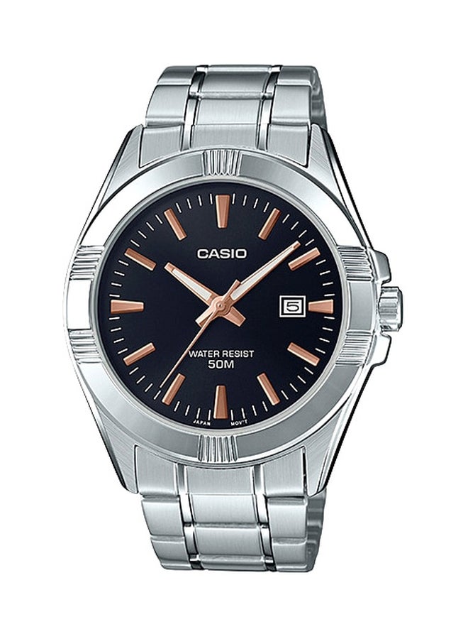 CASIO Men Water Resistant Analog Watch MTP-1308D-1A2 - 44 mm - Silver - Image 1