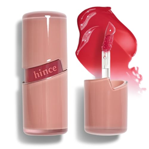 HINCE تلوين الشفاه HINCE Raw Glow - صبغة لامعة، لامع رطب، غير لزج وطويل الأمد للحصول على توهج زجاجي طبيعي، مرطب، أحمر شفاه سائل، نباتي، 0.13 أونصة سائلة (FEVER, 04) - Image 1