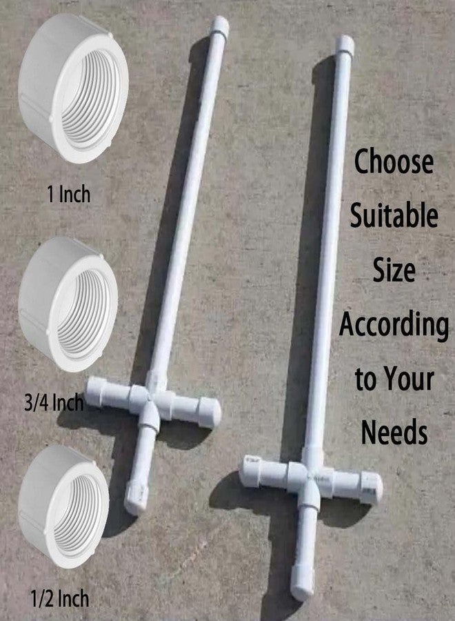 YSIL 1 Inch PVC Female Threaded End Cap Plug, Water Pipe Connector Fittings for Plumbing Line (12 Pack) White - Image 4