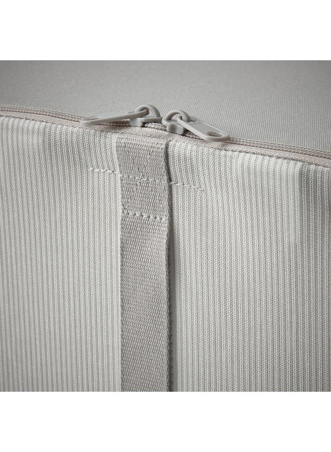 Zaboon Storage Case, Fabric Striped/White/Grey, 69X51X19 Cm - Image 4