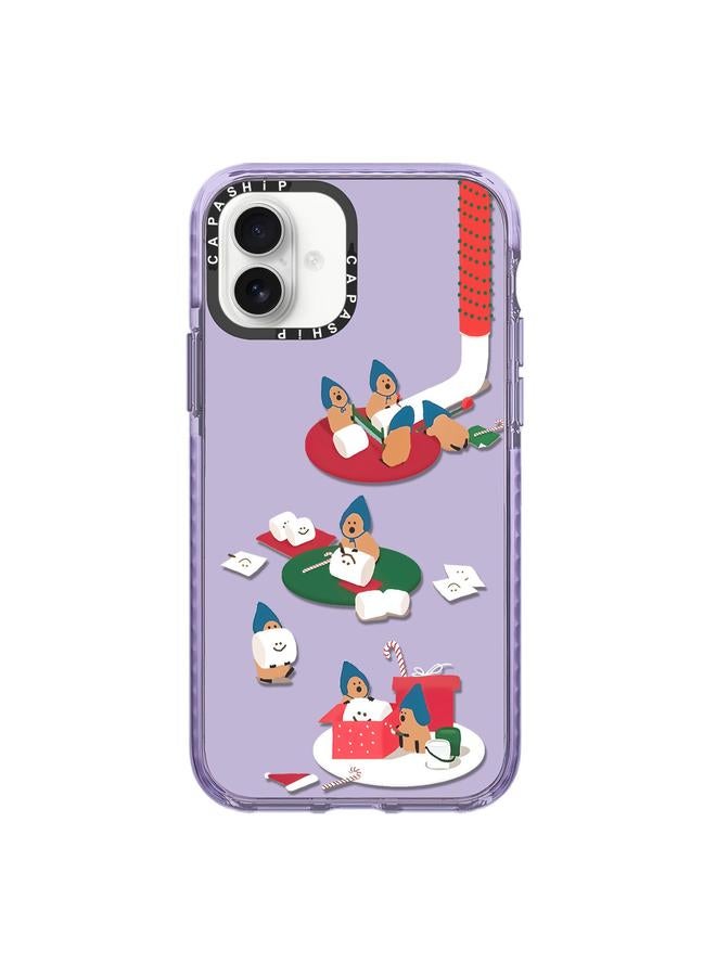 اس-توب جراب لهاتف iPhone 16 بنمط توضيحي بسيط وغطاء كامل للهاتف - Image 1