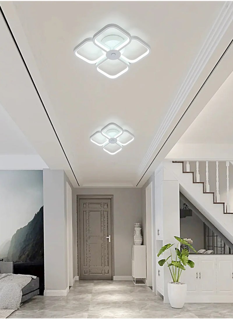Riserva LED Ceiling Light, Modern Rectangular Acrylic Metal Ceiling Lamp Chandelier Ceiling Light Desk for Bedroom, Living Room, Dining Room，Stairs and corridors  - Image 2