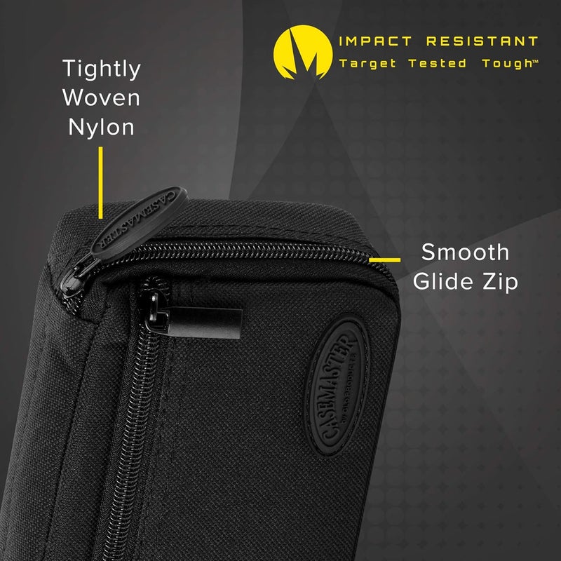 CASEMASTER Plazma Dart Case for Soft and Steel Tip Darts, Holds 3 Darts and Features Built-In Storage Tube and Pockets for Flights, Tips, Shafts, and Personal Items - Image 3