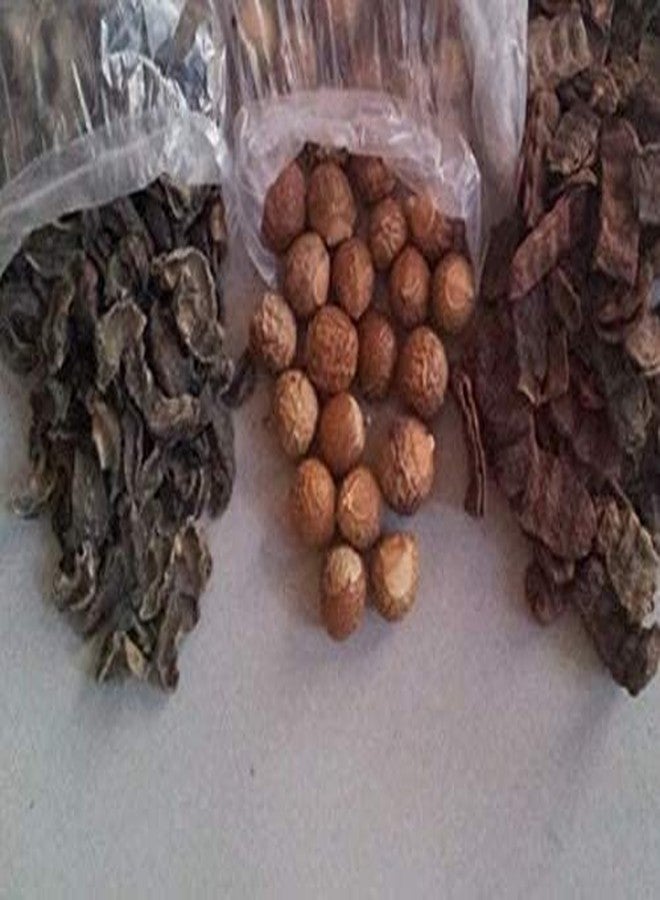 SKC CRAFTS أملا، ريثا، شيكاكاي الخام للعناية بالشعر، كل منها 200 غرام (600 غرام) - Image 1