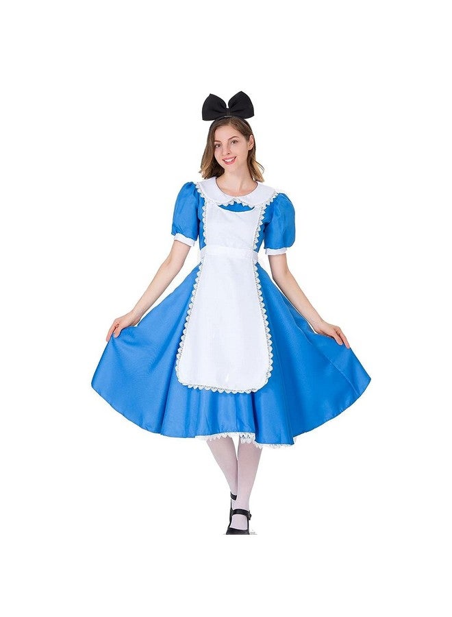 هوشين عصابة رأس على شكل فيونكة للنساء والفتيات، إكسسوارات شعر مثالية لأزياء أليس في بلاد العجائب (أسود) - Image 2