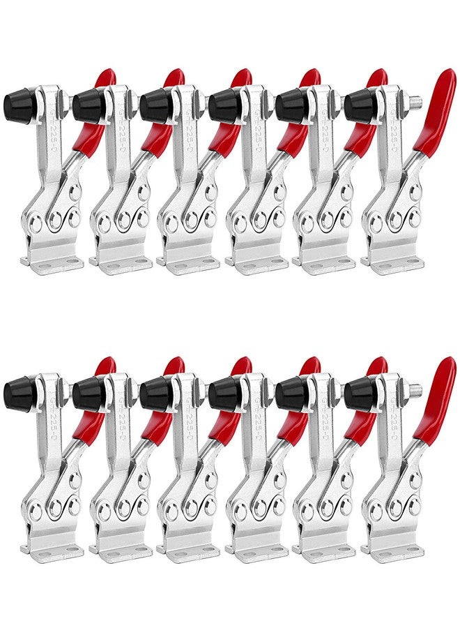 ZOENHOU 12 Pack 220 Lbs 225D Toggle Clamp, Quick Release Hold Down Toggle Clamps, Red Holding Heavy Duty Antislip Toggle Clamp Tools - Image 1