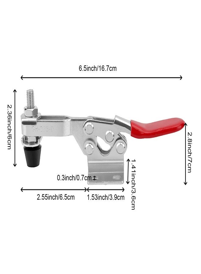 ZOENHOU 12 Pack 220 Lbs 225D Toggle Clamp, Quick Release Hold Down Toggle Clamps, Red Holding Heavy Duty Antislip Toggle Clamp Tools - Image 2